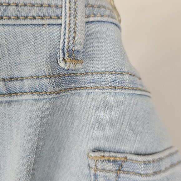 Womens Summer Mom Jeans Capri Light Wash Basic Casual Comfy Cozy Skinny 18 Blue - Picture 8 of 14